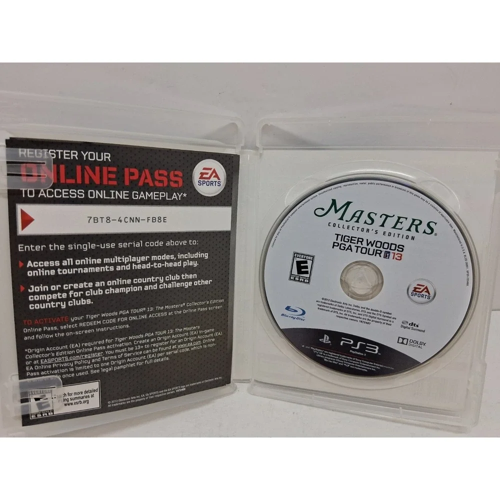 Tiger Woods PGA Tour 13 -- Masters Collector's Edition (Sony PlayStation 3,...